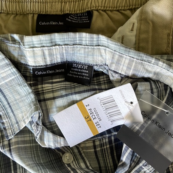 Calvin Klein Jeans boys 2 piece pants & shirt Sz 3 BNWT - Picture 8 of 8